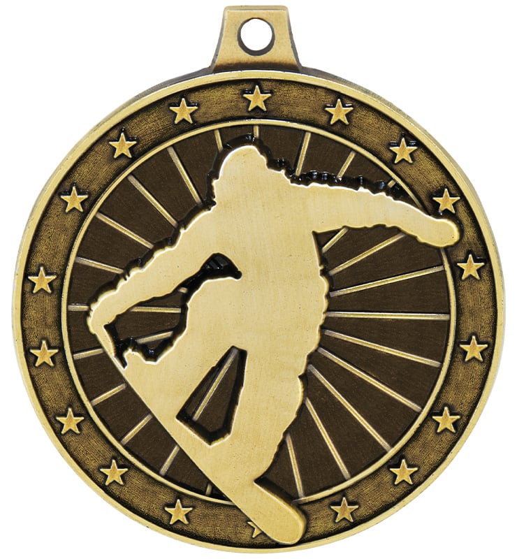 2" Snowboarding Medal