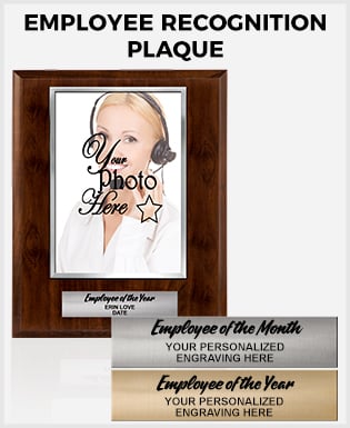 Employee Recognition Slide-In Photo Plaque