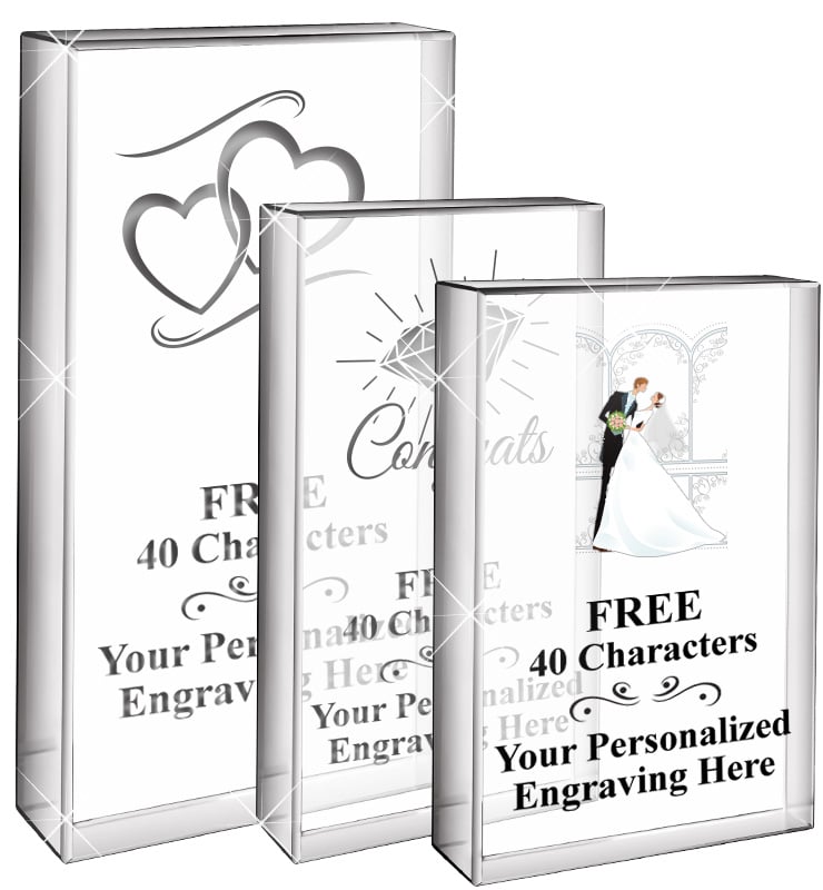 Vertical Wedding Display Crystal