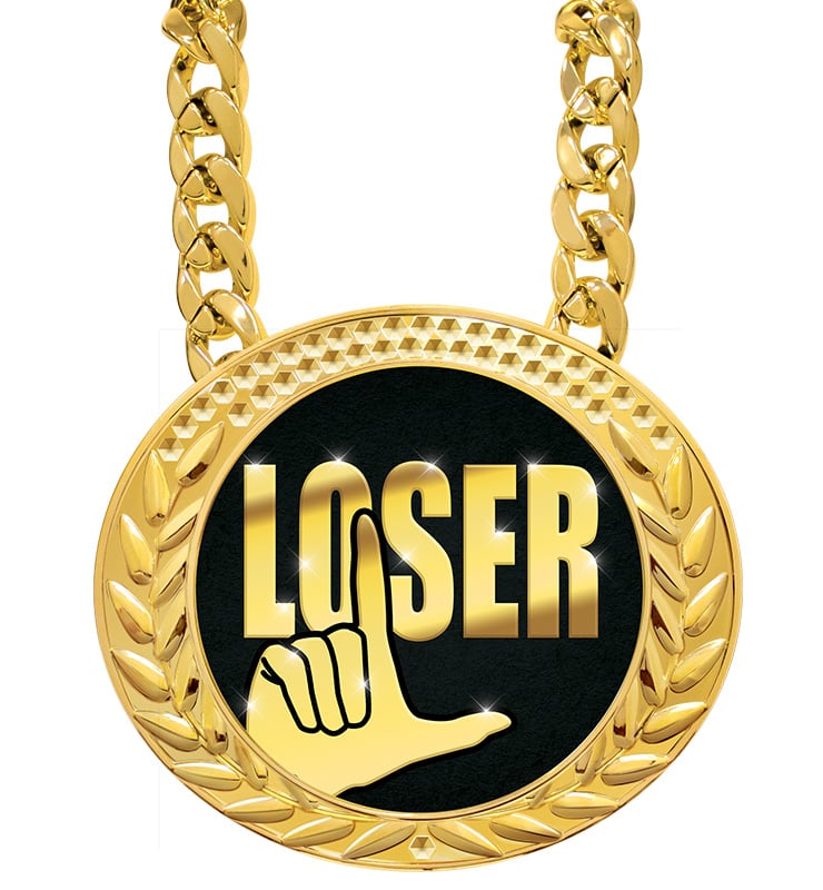 6" Famous Loser Insert Medals