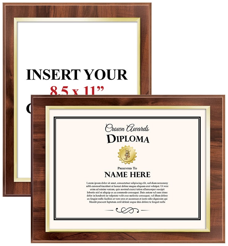 Slide In Certificate Holder