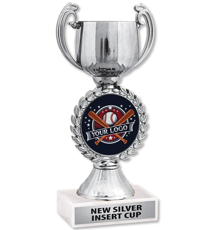 Silver Chaplet Cup Custom Insert Trophy