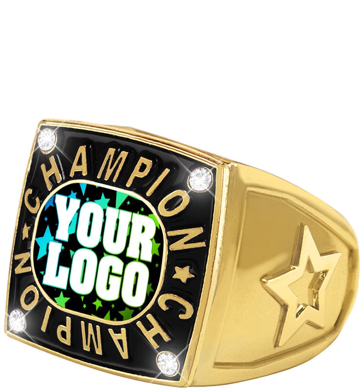 Custom Insert Gold Champion 2.0 Ring
