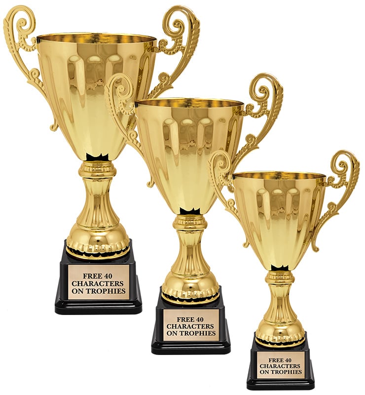 Accolade Gold Metal Cup Trophies