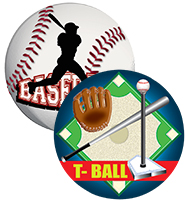 2" Baseball & Softball Stickers