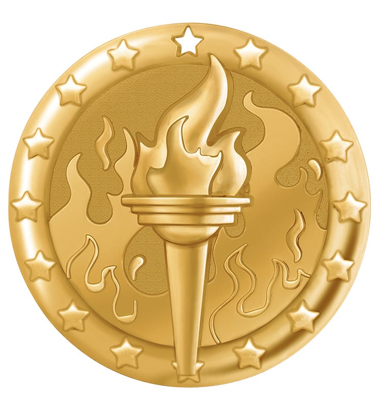 2" Torch Blaze Medals