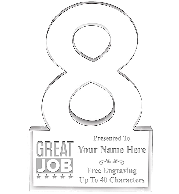 8 Years Of Service Acrylic