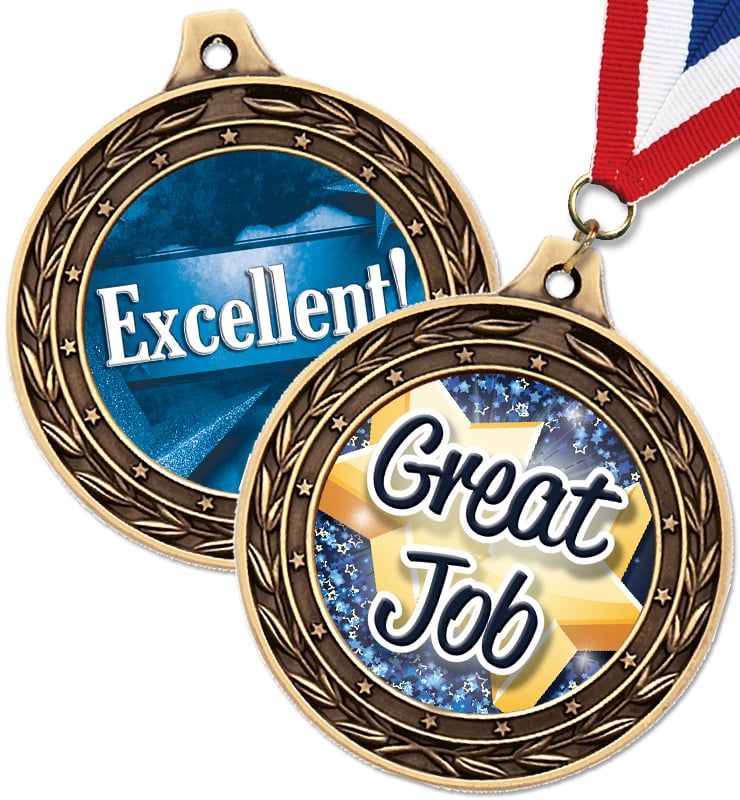 2" Duo Recognition Medals