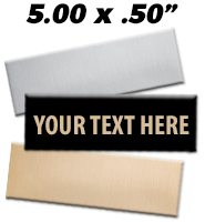 5"W x 0.50"H Engraving Plates