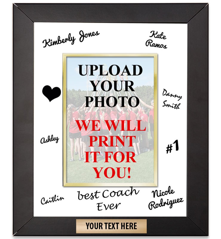 Upload Your Photo Vertical Signature Frame Plaque