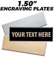 Engraving Plates 1.5"H