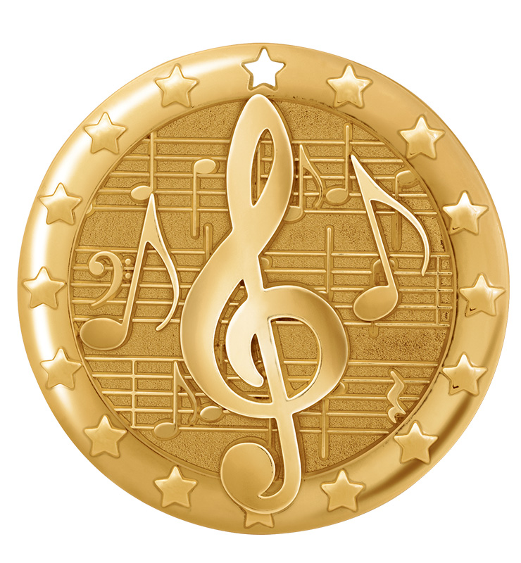 2" Music Blaze Medals