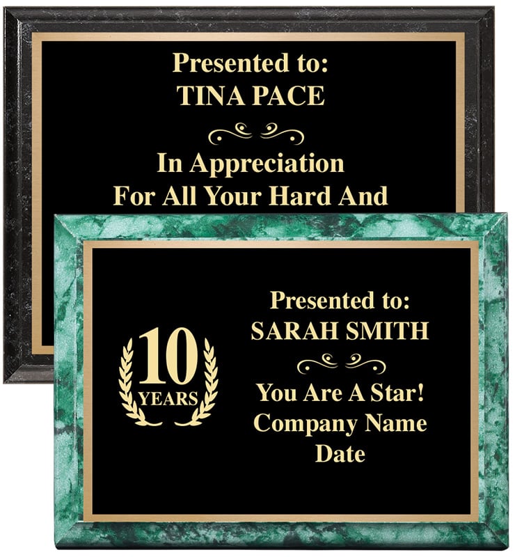 Classic Horizontal Plaques