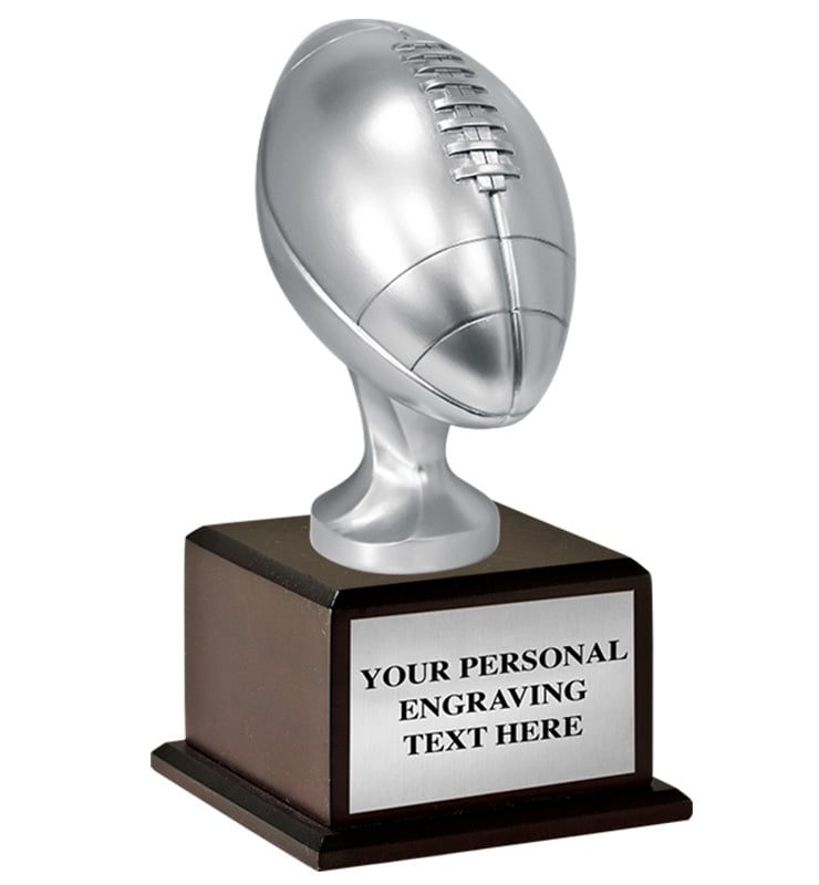 Jumbo Silver Football Trophy