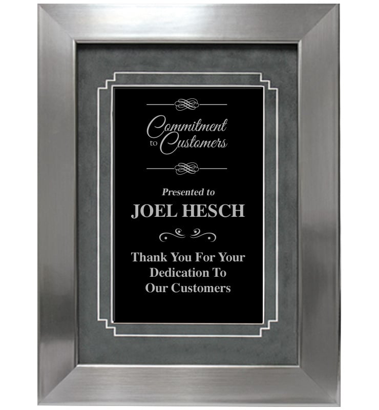Silver Frame Plaque