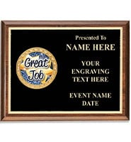 Executive Wood Horizontal Insert Plaque