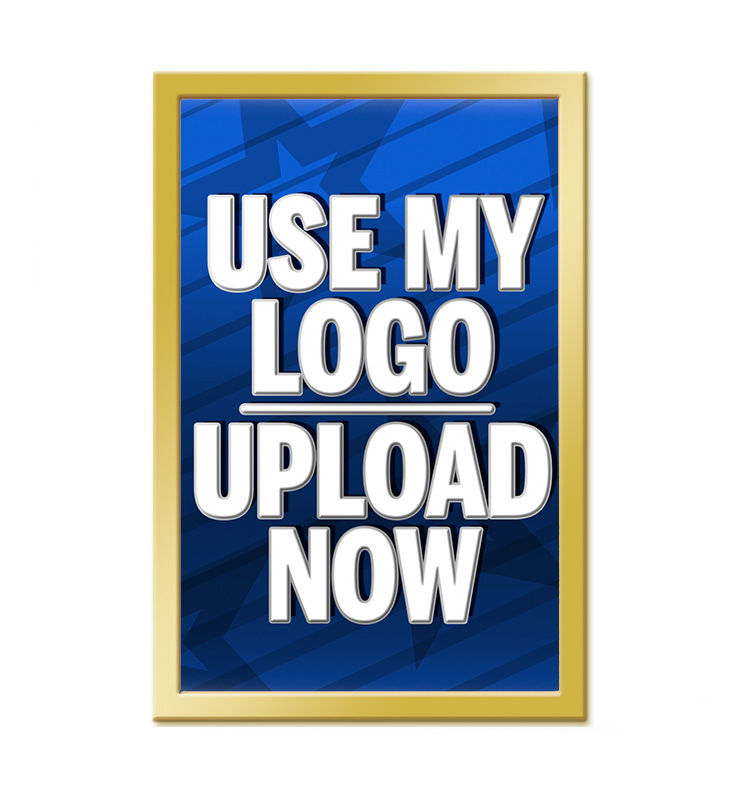 1" Gold Rectangle Insert Pin