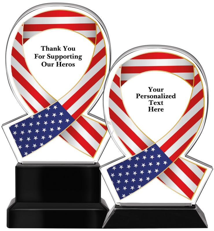 Acrylic Flag Awareness Ribbon