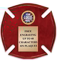 Maltese Cross Rosewood Insert Plaque