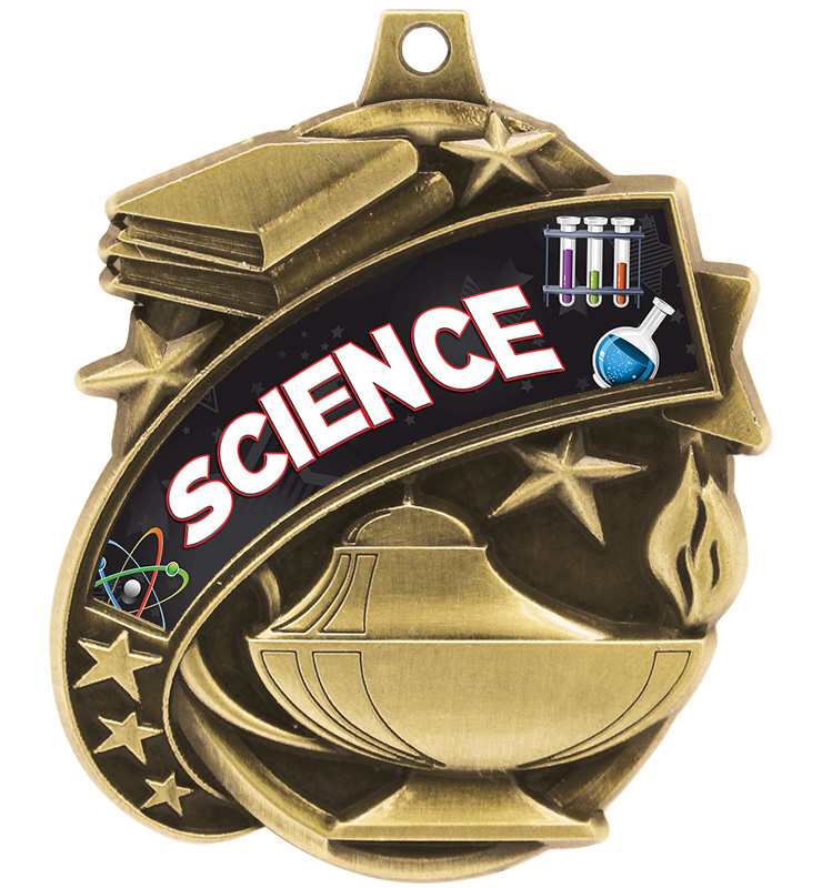 2 1/4" Kudos Science Medal