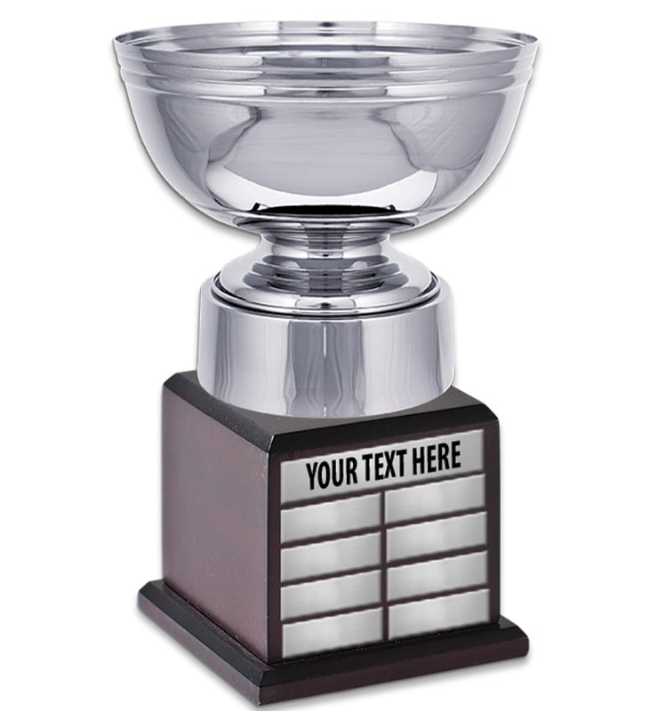 Metal Rosebowl Perpetual Cup Trophy