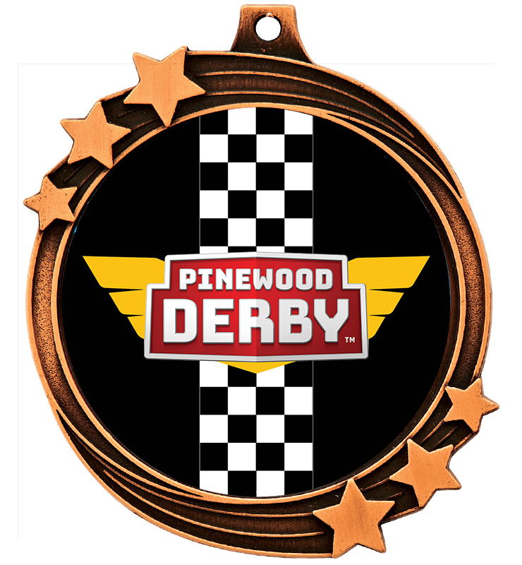 2 1/2" Bronze Shooting Star Medal