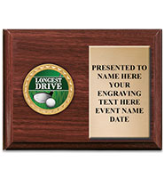 Horizontal Wood Golf Insert Plaque