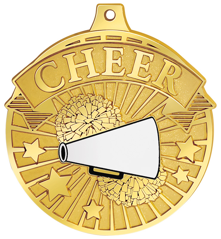 2 1/4" Gilded Cheer Medals
