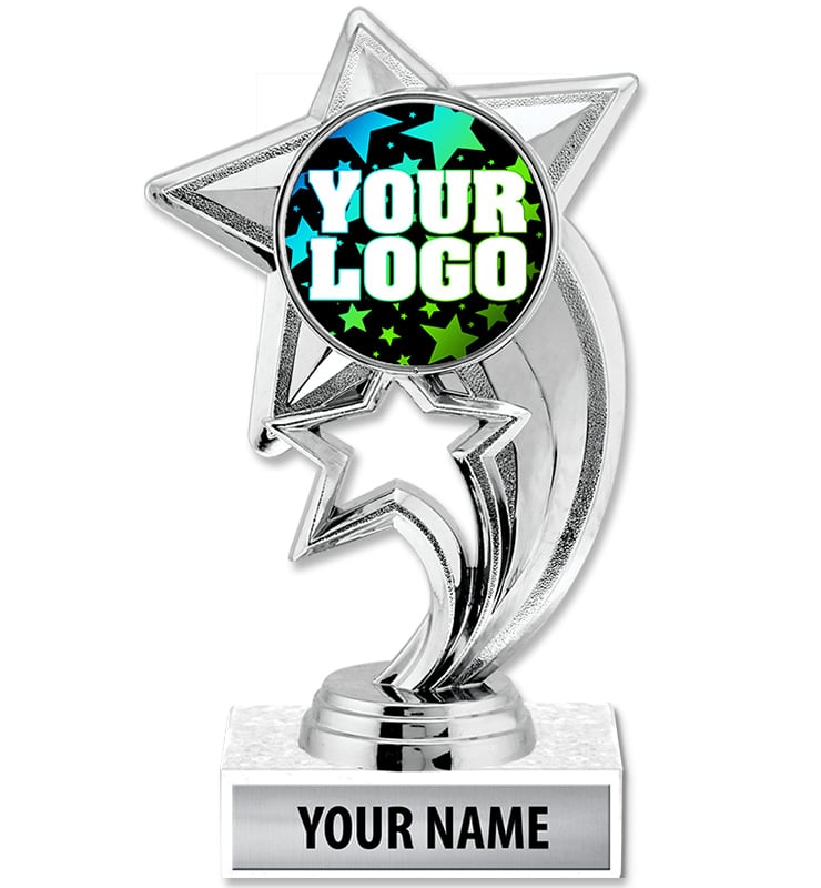 Silver Skyrocket Custom Trophy