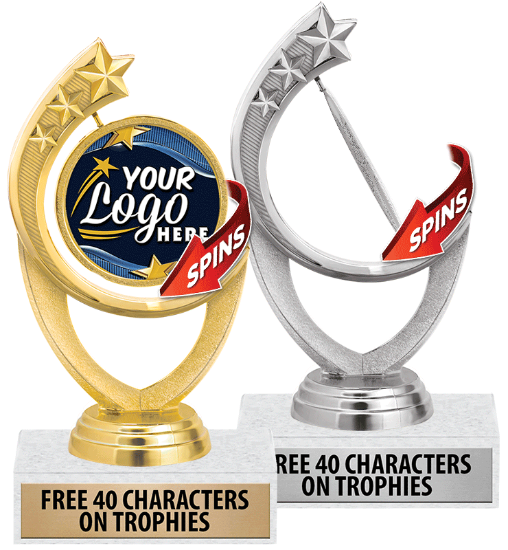 Comet Spinner Insert Trophy