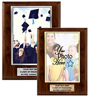 Wood Vertical Slide-In Photo Frame Plaque