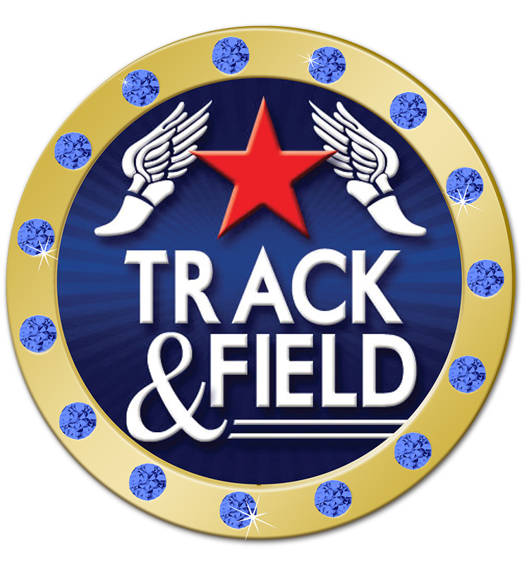 1.3" Blue Rhinestone Insert Pin