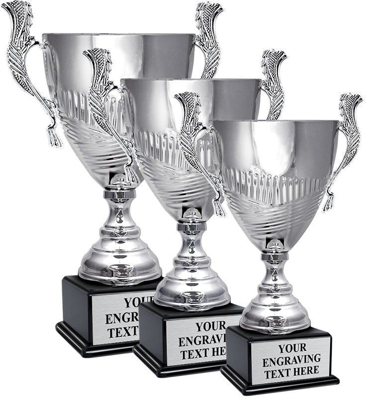 Silverado Cup Trophies On Black Bases