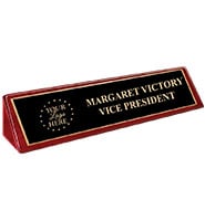 Rosewood Desk Nameplate