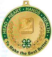 2 1/2" 4-H Dog Medal