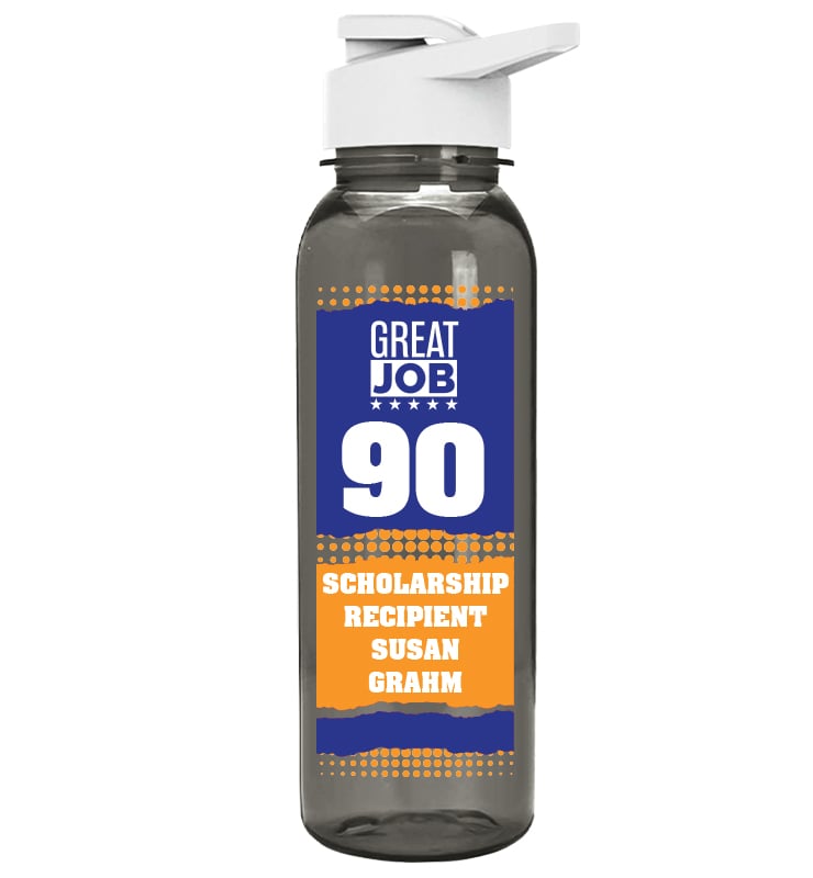 Gray School Spirit Water Bottle 24oz - Blue Orange