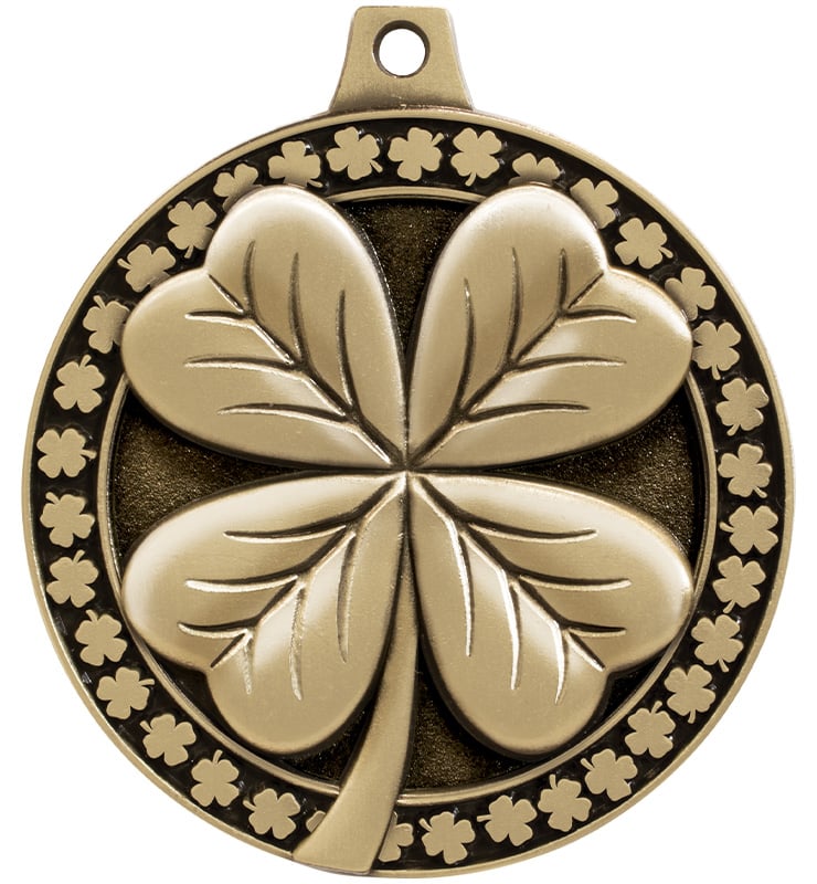 2" 3D Four Leaf Clover Medals