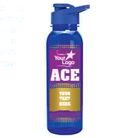 Blue School Spirit Water Bottle 24oz - Purple Gold