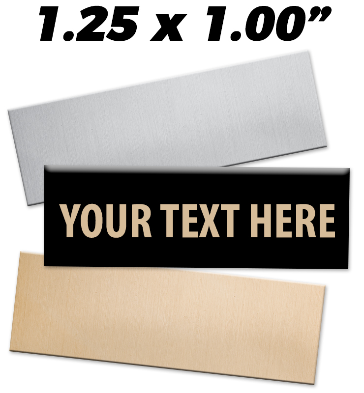 1.25"W x 1"H Engraving Plates