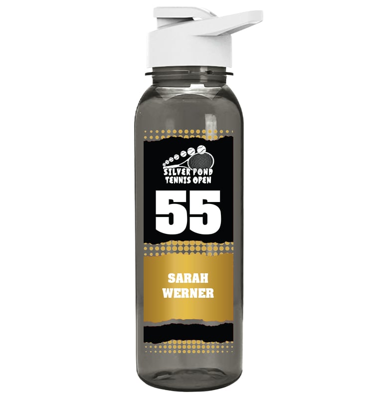 Gray School Spirit Water Bottle 24oz - Black Gold