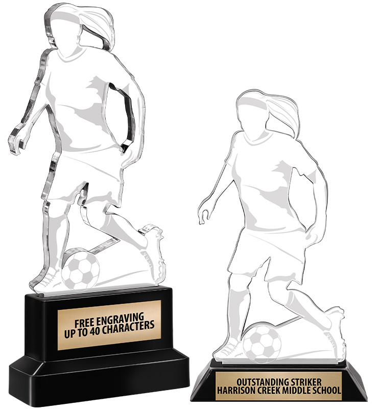 Soccer Female Dynamic Acrylic