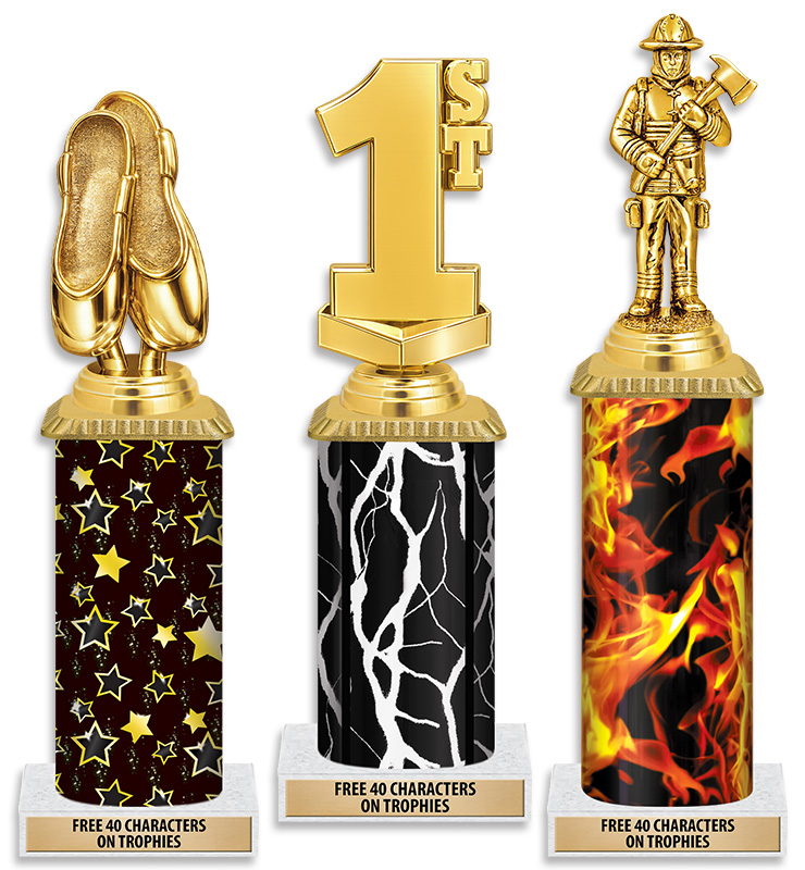 Deluxe With Cap Trophies