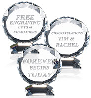 Orbit Crystal Paperweight