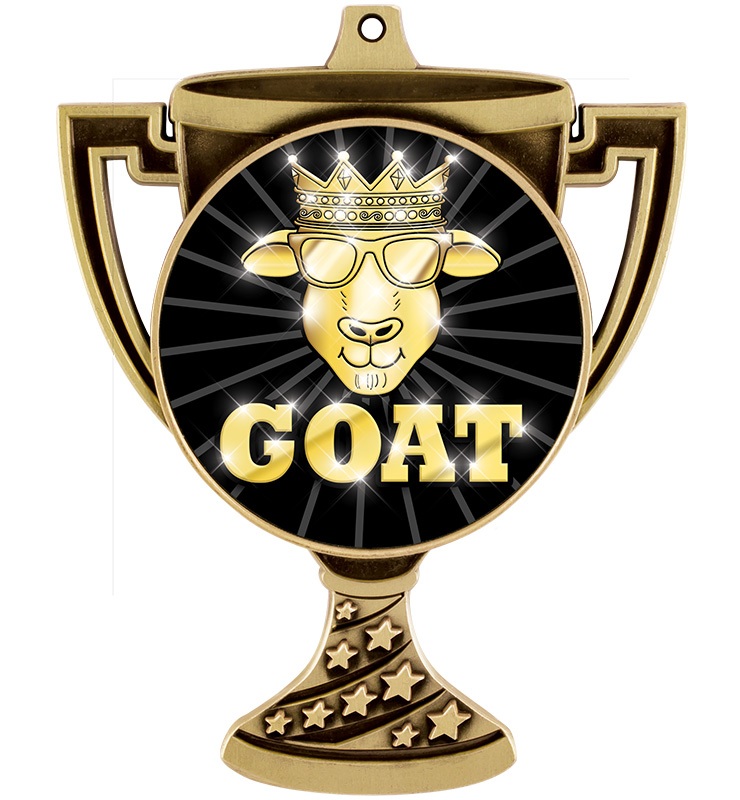 3 1/2" Trophy Cup Insert Medal