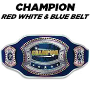 Red White Blue Champion Belt