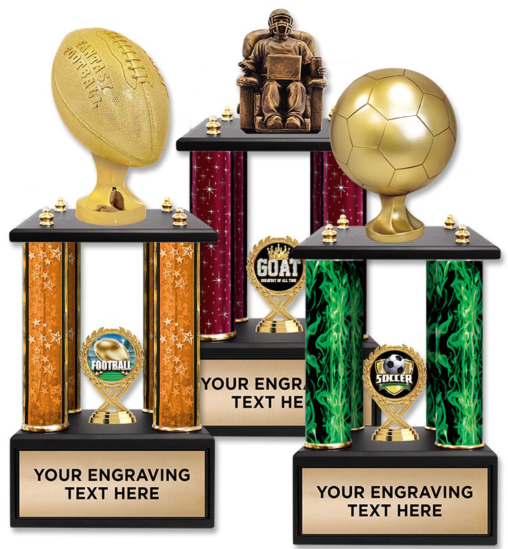 4 Poster Sports Sculpture Perpetual Trophy