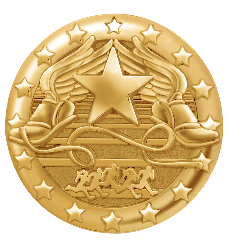 2" Winged Foot Blaze Medals