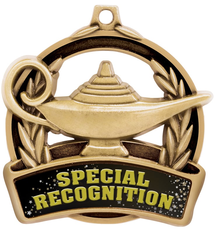 2" Lamp Of Learning Recognition Medal