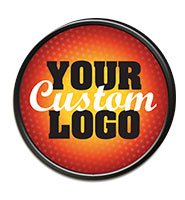 1" Black Round Insert Pin