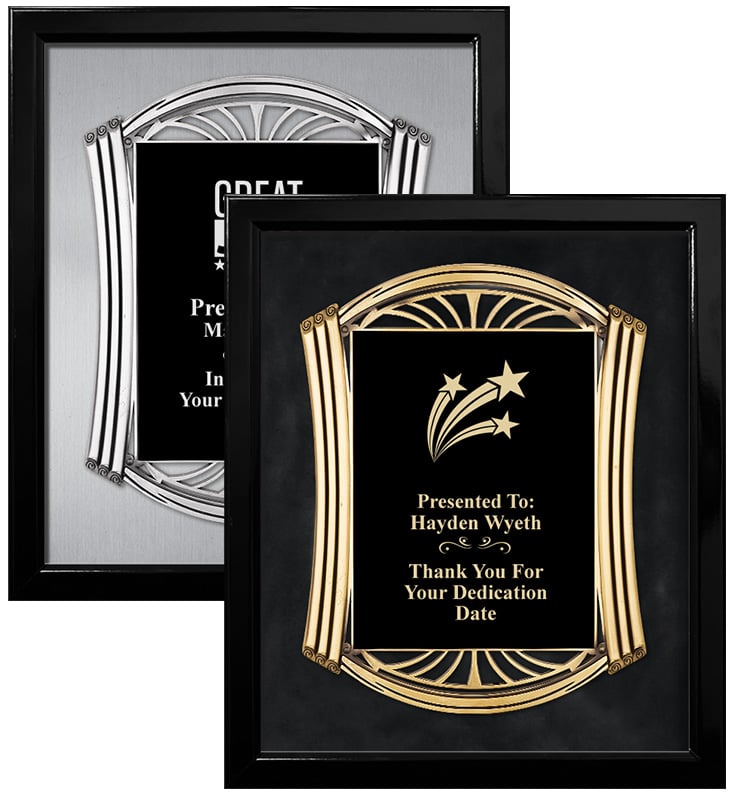 Black Roman Framed Plaque